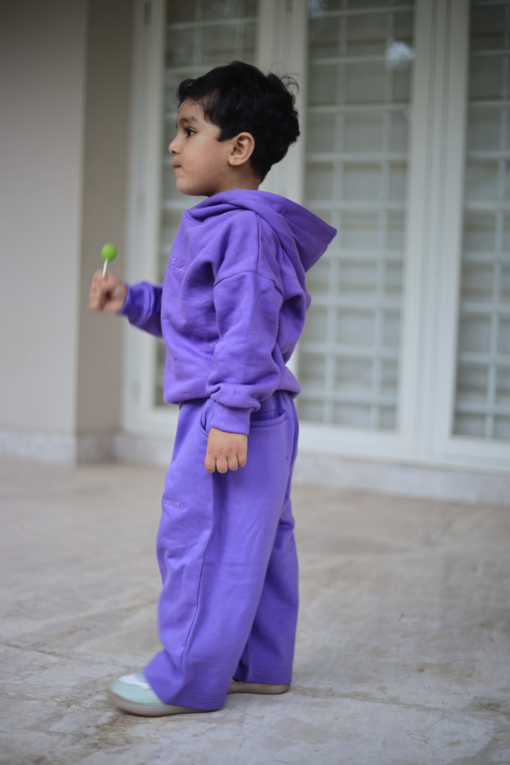 Cozy Cub Hoodie Cord Set-Lavender Mist