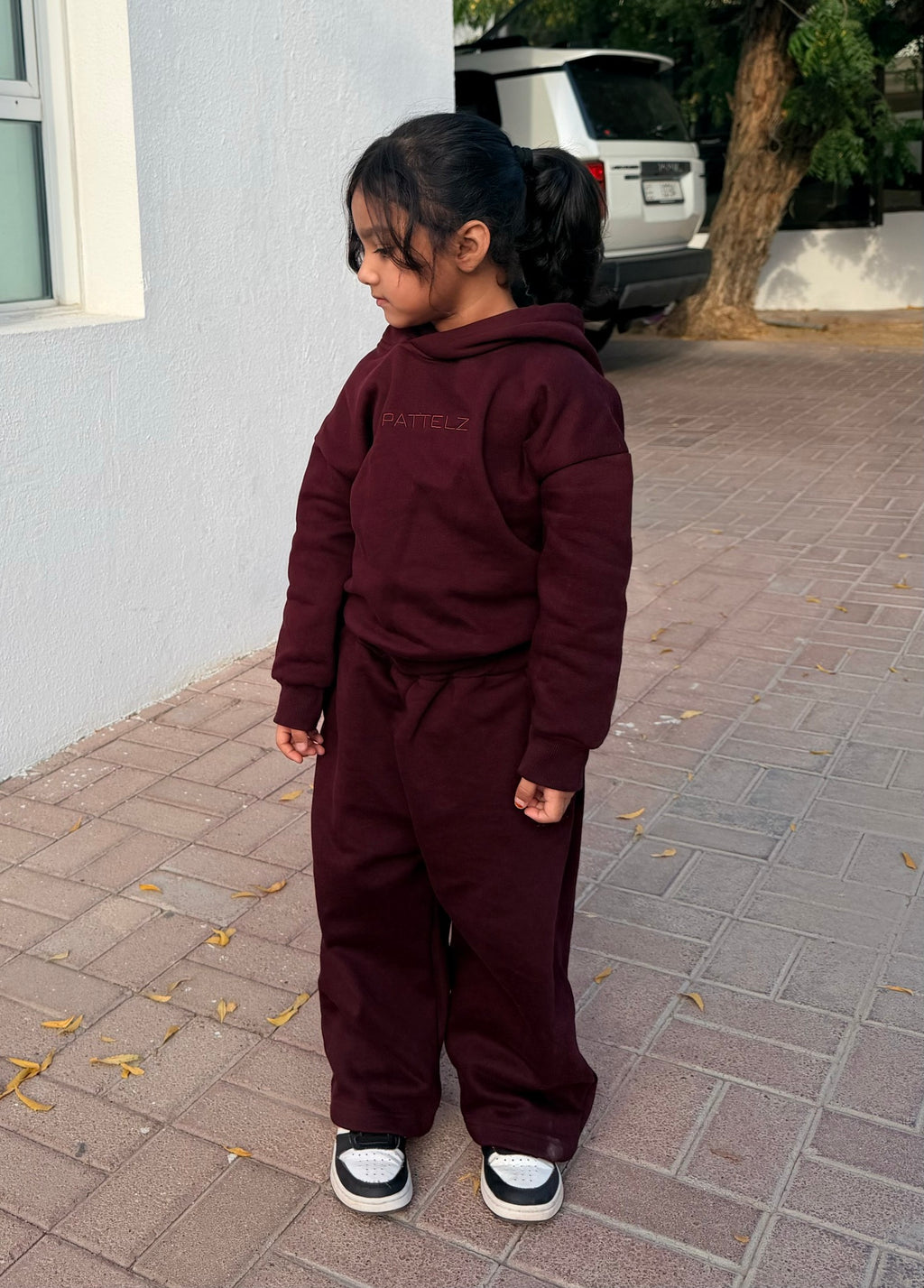 Cozy Cub Hoodie Cord Set-Berry Maroon