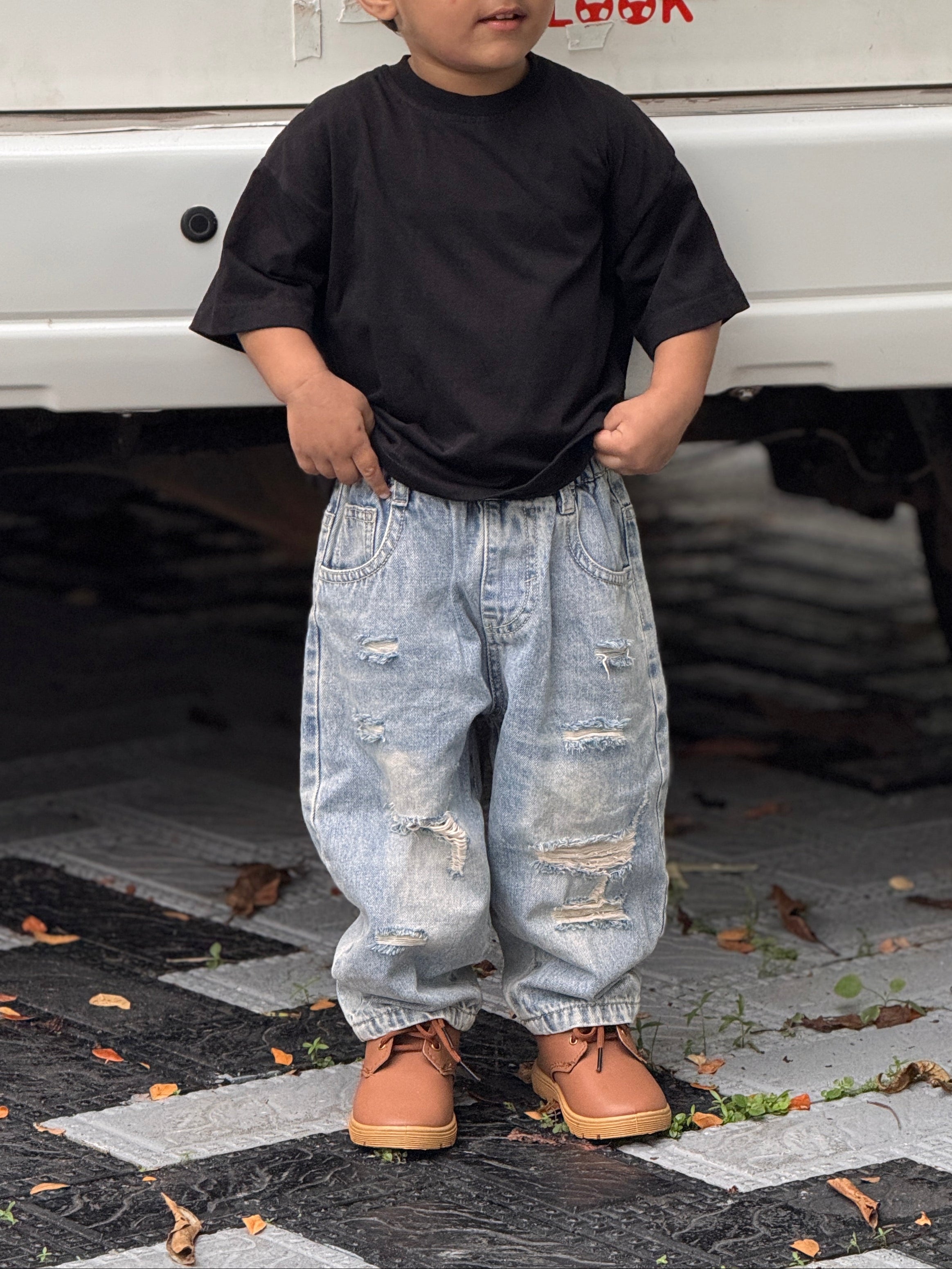 Phantom Black oversized Tee