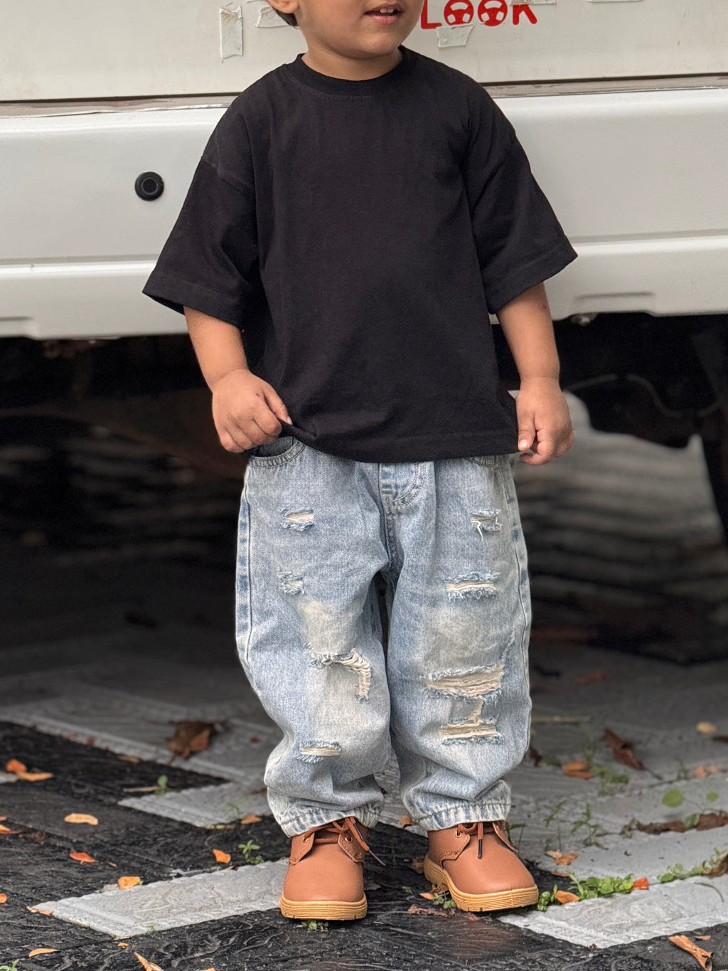 Phantom Black oversized Tee