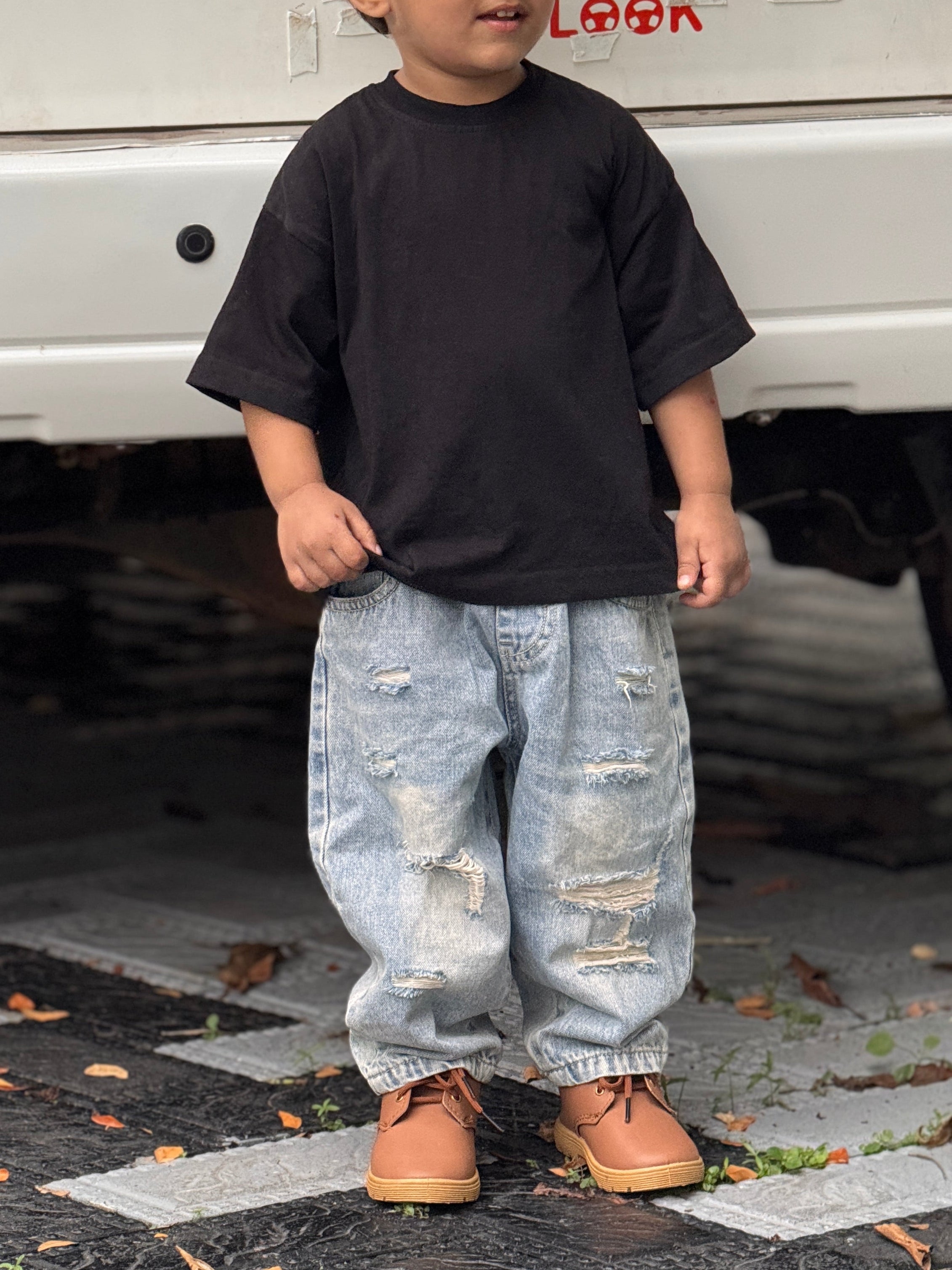 Phantom Black oversized Tee