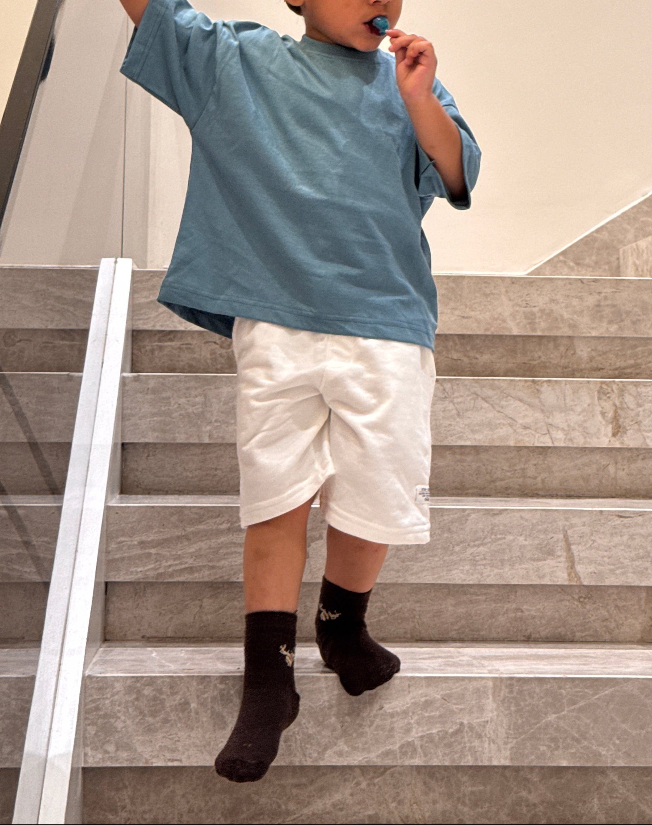 Nordic Blue oversized Tee
